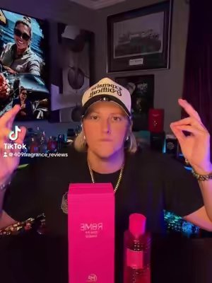 TikTok post by @409fragrance_reviews for Bharara Beauty. Caption reads: @Bharara Beauty has dropped Rome Pink PP Vanille....