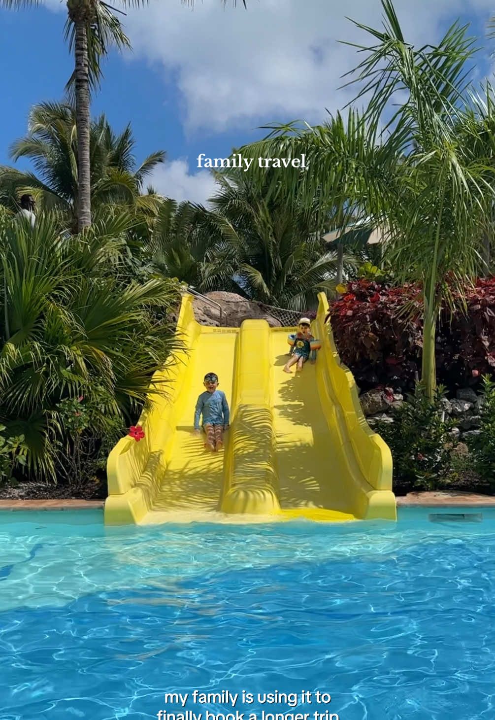 TikTok post by @theauguststories for Priceline. Caption reads: Excited to see what family travel deals we can....