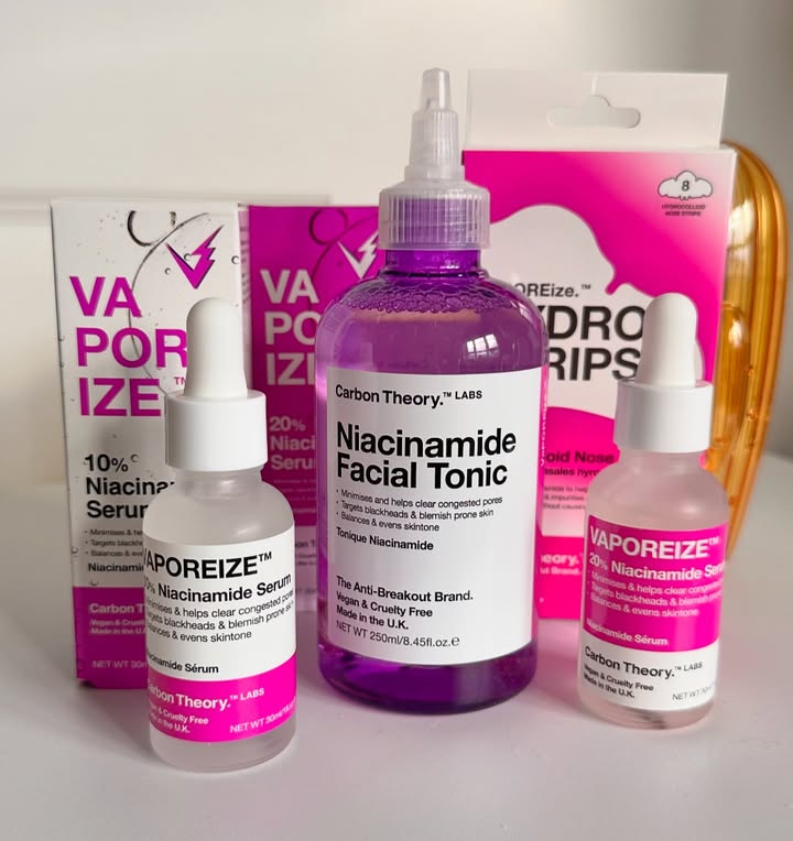 Instagram post by @pollyfordedit for Carbon Theory. Caption reads: AD . . ✨ Carbon Theory VAPOREize Starter Kit....