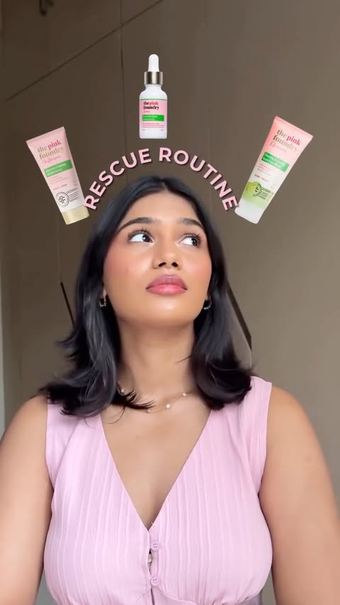 Instagram post by @vridhijhanwar for The Pink Foundry. Caption reads: Acne and big occasions always happen together so....