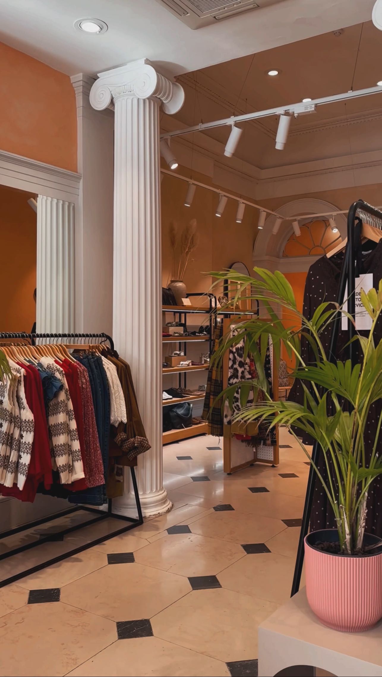 Instagram post by @mylittleedinburgh for Monsoon. Caption reads: The magic of layers, cosy knits and all things....