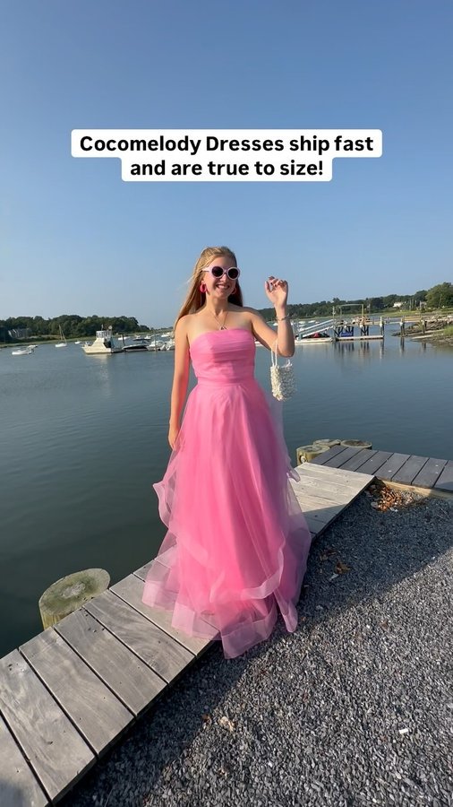 Instagram post by @alwaysdressbest for COCOMELODY. Caption reads: [...] wear to the ball/dance🤩 Thank you....