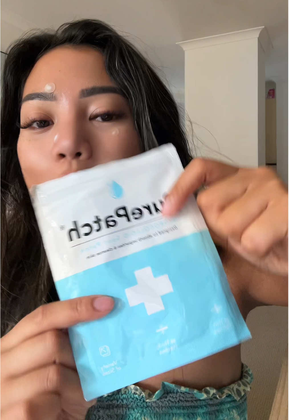 TikTok post by @louaira for PurePatch. Caption reads: The best spot patches !! @PurePatch #spotpatches....