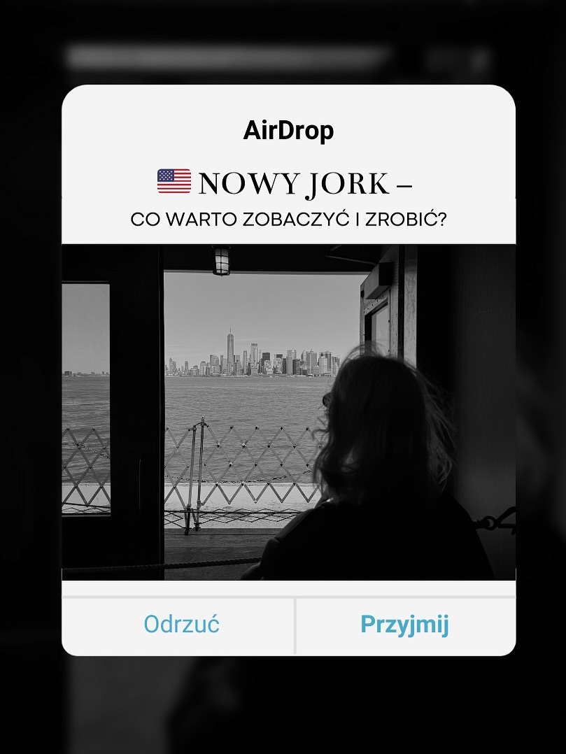 Instagram post by @apaluszewska for Girls LOVE Travel. Caption reads: Nowy Jork – miasto, które nigdy nie śpi 🌃✨
to....