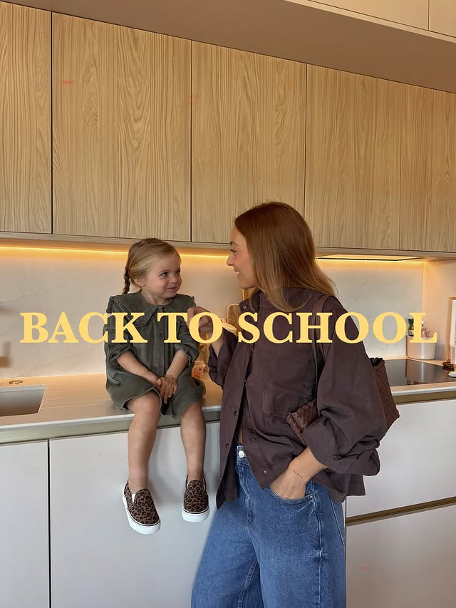 Instagram post by @ferraroalice for La Redoute. Caption reads: BACK TO SCHOOL with my boo & @laredoute 🤍....