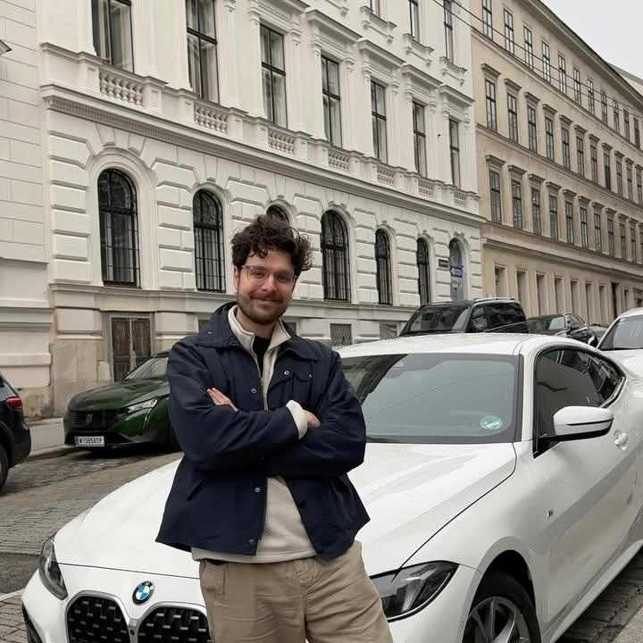 Instagram post by @benedicttown for Wizz Air. Caption reads: An Austrian adventure with @wizzair, zooming....