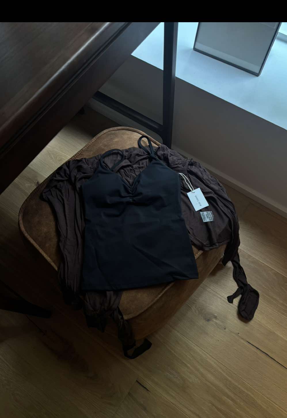 TikTok post by @tutkuznr for Exercere. Caption reads: daily uniform @exercere  #annonce #exercere....