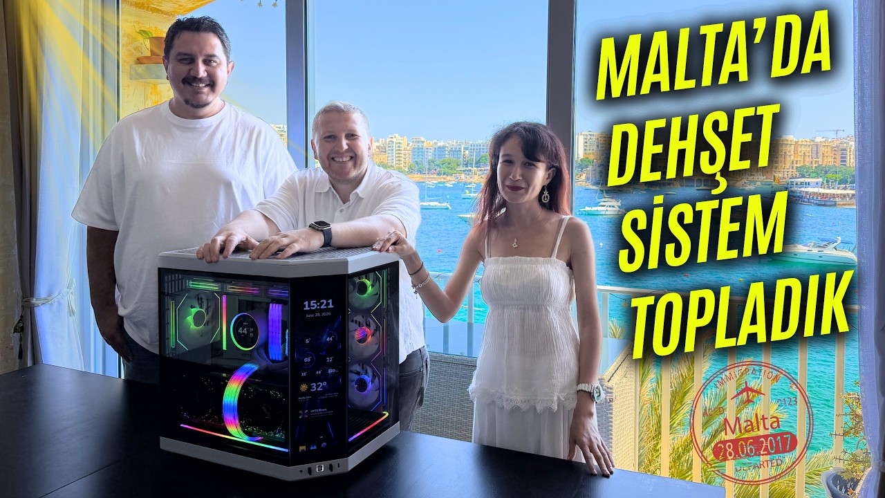 YouTube post by @Techolay for NZXT. Caption reads: We Built Our Most Complex System in Malta in 10....