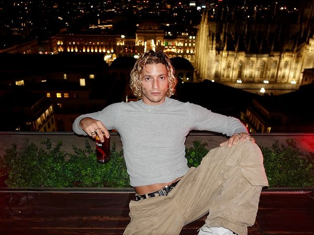 Instagram post by @gabriele for MARTINI. Caption reads: Landed in Milan, got my Americano Martini and....