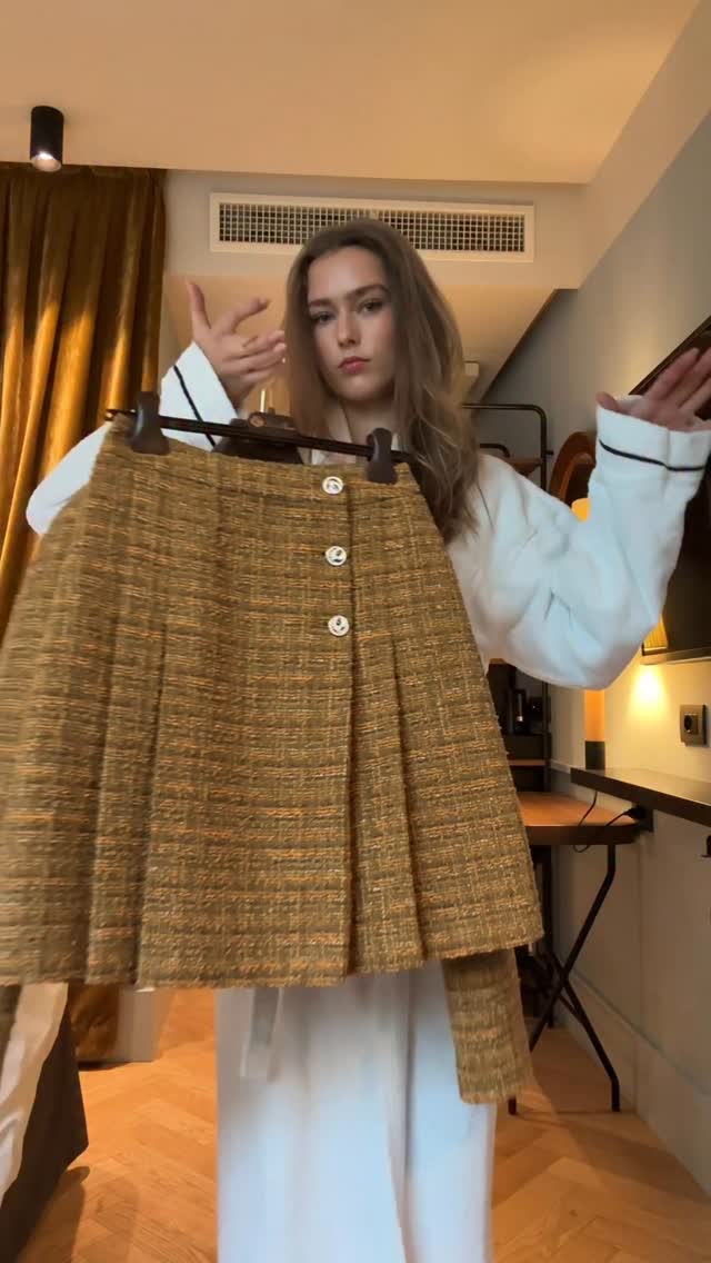 Instagram post by @tuvasandok for Loro Piana. Caption reads: EXACTLY how I feel in this outfit🌟 Most beautiful....