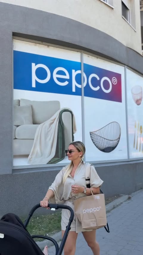 Instagram post by @altmajer_anja for Pepco. Caption reads: [...] mališane po veoma pristupačnim cenama💙....