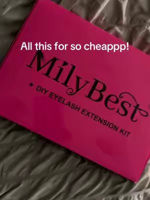 TikTok post by @official.kaddijah for MilyBest Beauty. Caption reads: [...] you need #fyp#lashes#viral#milybest....