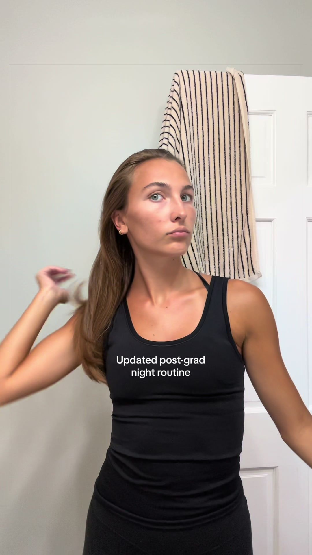 TikTok post by @abbyknott90 for Body Restore. Caption reads: Updated night time routine with @Body Restore Shop....