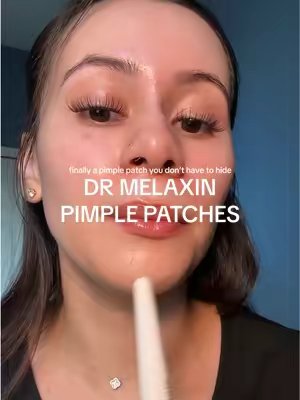TikTok post by @ashleypaezz for DR MELAXIN SKIN. Caption reads: [...] less noticeable for daytime wear. @DR....