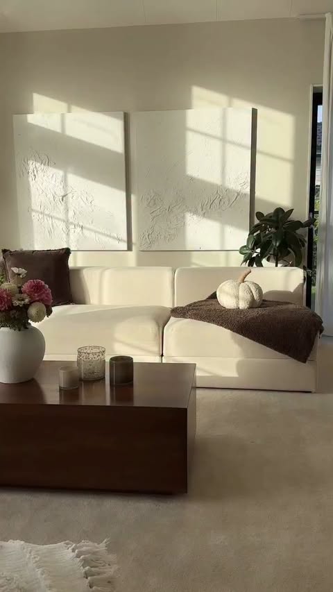 Instagram post by @sabraamurroww for Crate and Barrel. Caption reads: [...] rectangular coffee table from....