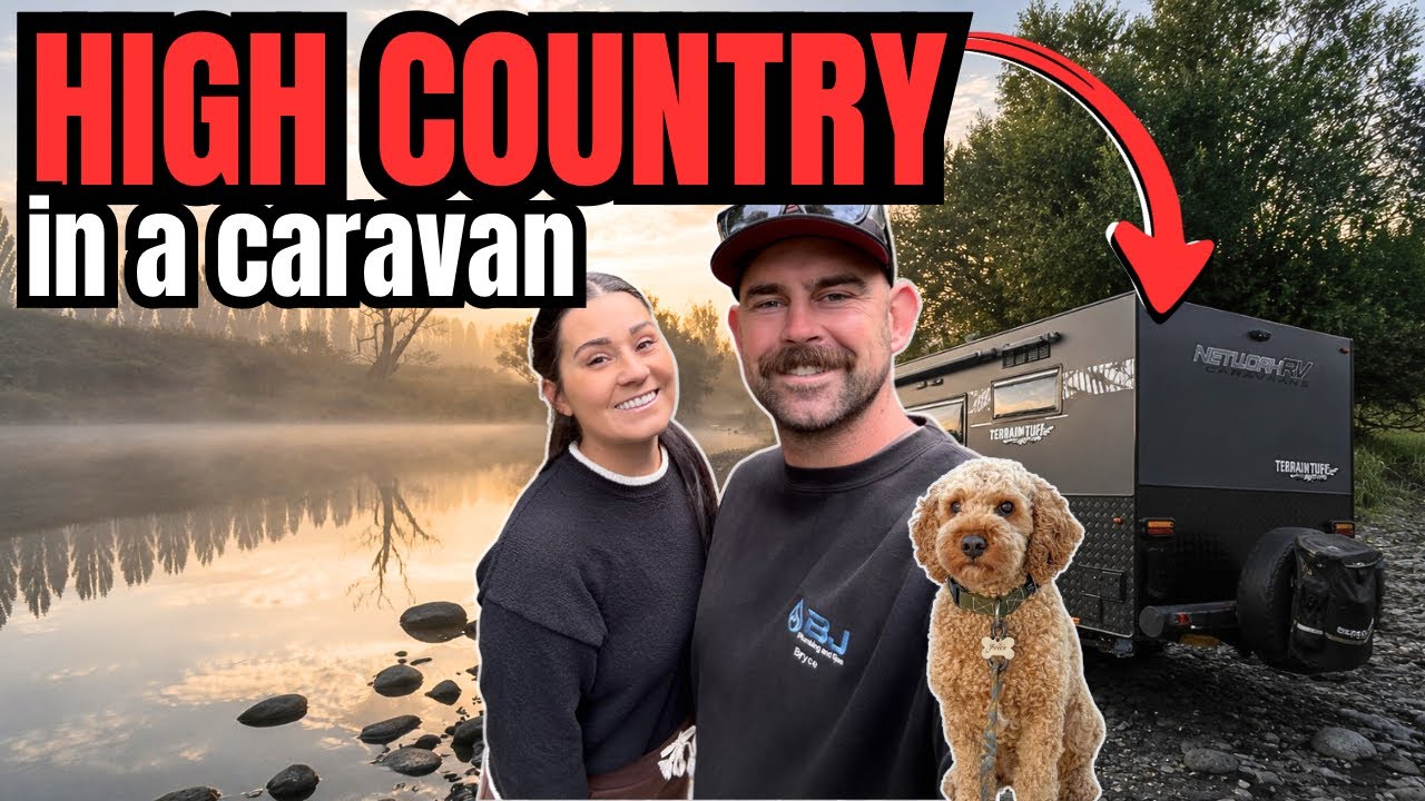 YouTube post by @CaravanAdventureAus for Aleader. Caption reads: [...] and come along for the ride! Aleader Gear....