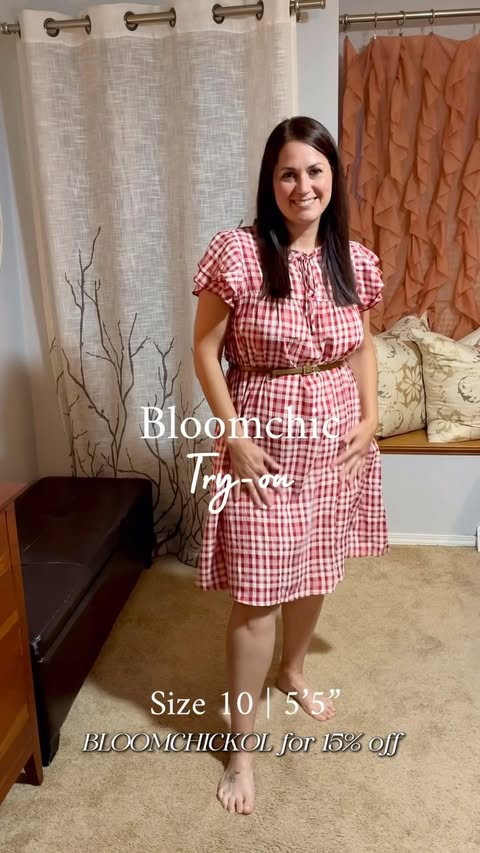 Instagram post by @jodilyn_wellness for BloomChic. Caption reads: [...] when you just need flowy comfort. 🤍....