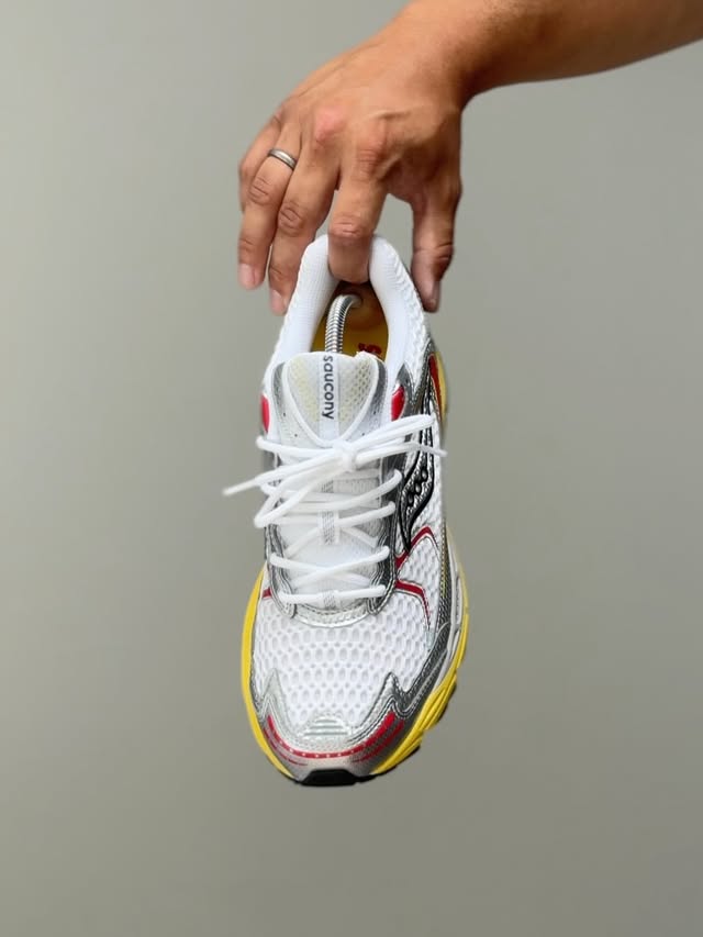 Instagram post by @rotationchi for Saucony. Caption reads: [...] what it’s all about 🤩 Gave/gifted ❤️....