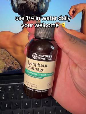 TikTok post by @trendydeals4uu for Nature's Sunshine. Caption reads: [...] stuff is insane #lymphaticdrainage @Nature's....