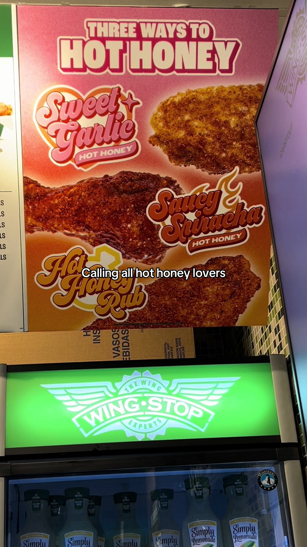 TikTok post by @movingwmo for Wingstop. Caption reads: Apparently every wingstop doesnt have these....