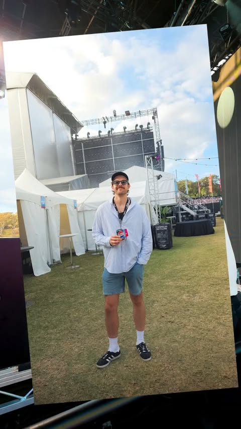 Instagram post by @clintstagramm for Samsung New Zealand. Caption reads: I captured my day at Synthony Festival using only....