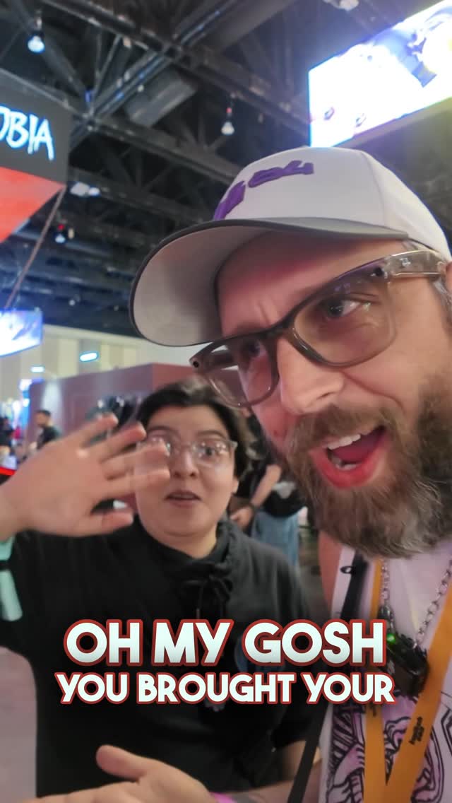 Instagram post by @tofer.a for KontrolFreek. Caption reads: We found @lopezzdrumr17 at @twitchcon and she was....