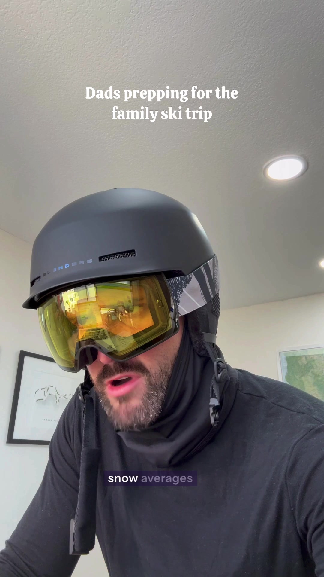 TikTok post by @tylerjarry for Blenders Eyewear. Caption reads: Dad’s got the @ikonpass , the @Blenders gear, &....