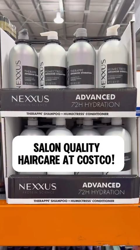 Instagram post by @costcoguide for New Engen Creators. Caption reads: #NexxusPartner Upgrade your haircare routine with....