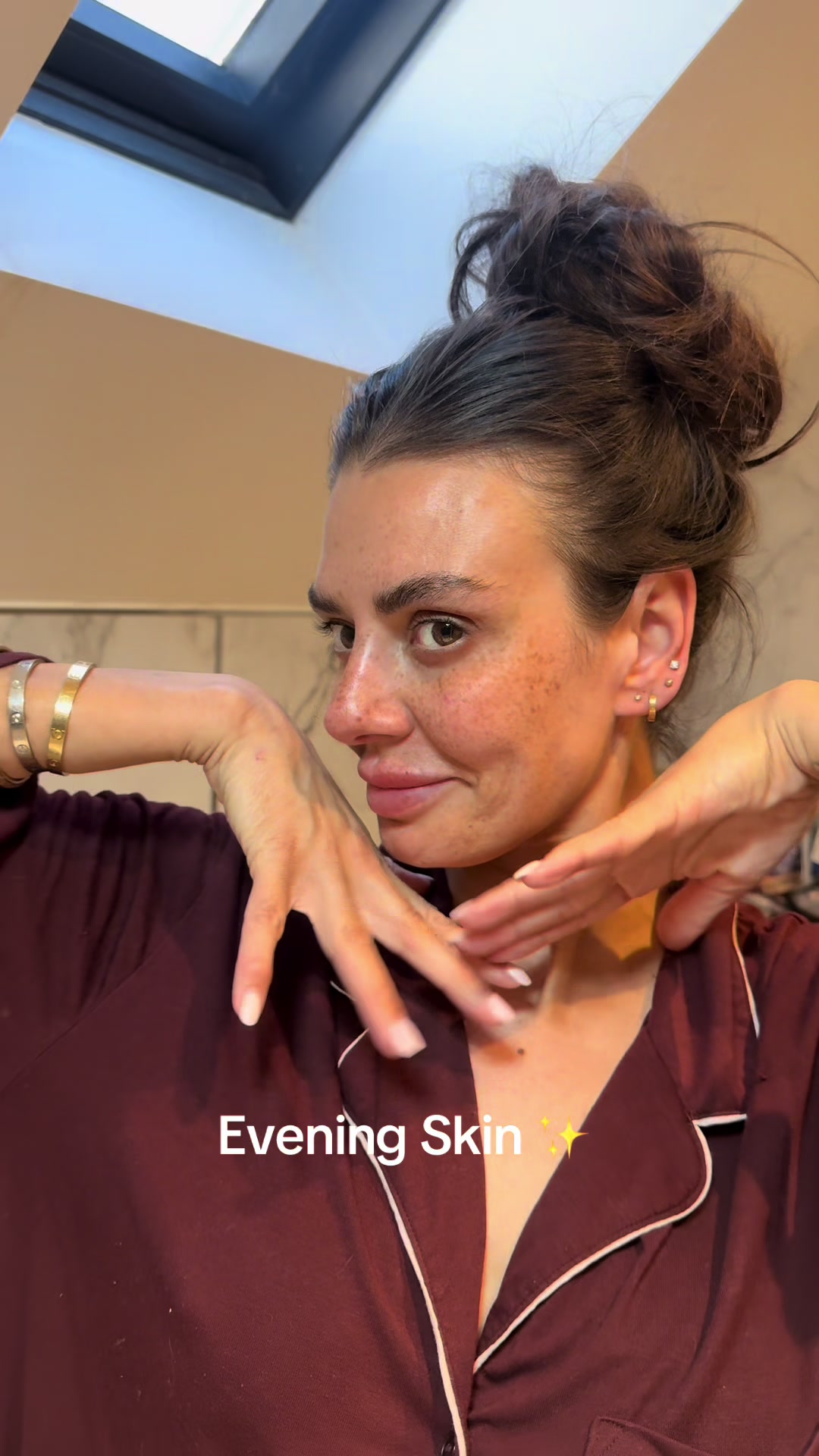 TikTok post by @sophie_bards for Narae. Caption reads: [...] @Tatcha @medicube global @anua_global @Narae....