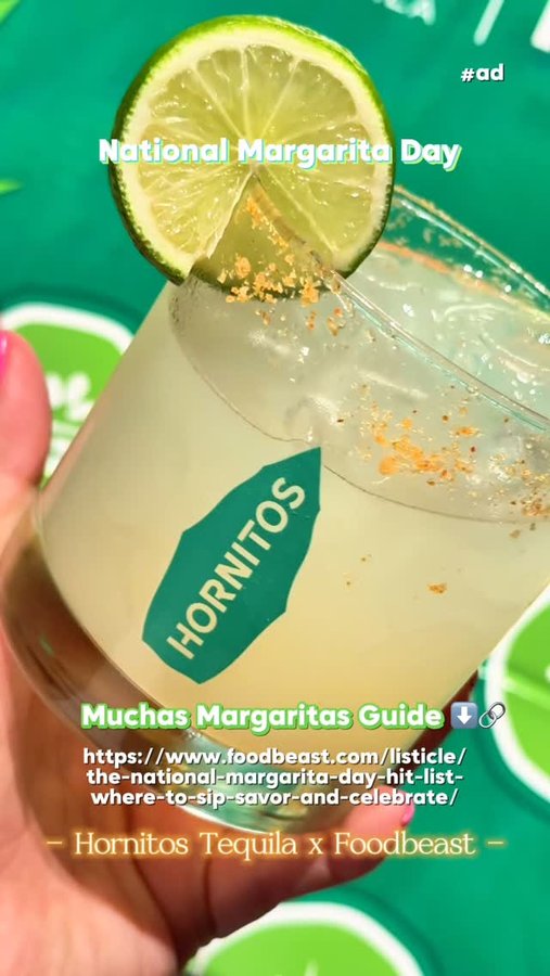 Instagram post by @nadiascreatives for Hornitos Tequila. Caption reads: [...] with the bold kick of @hornitostequila new....