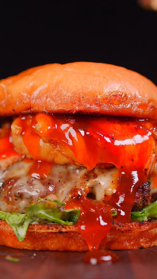 Instagram post by @colin.wingerter_ for Tru Fru. Caption reads: Lava Lobster Burger with @trufru 🍔 #trufrupartner.