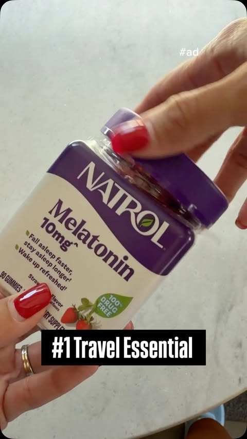 Instagram post by @thatsuburbanhousewifelife for Natrol. Caption reads: [...] night before. That’s why I like having....