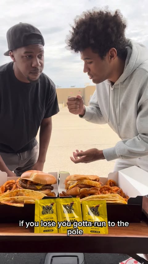 Instagram post by @reecerunning for Jack in the Box. Caption reads: Jack In The Box Rock Paper Scissors Food....