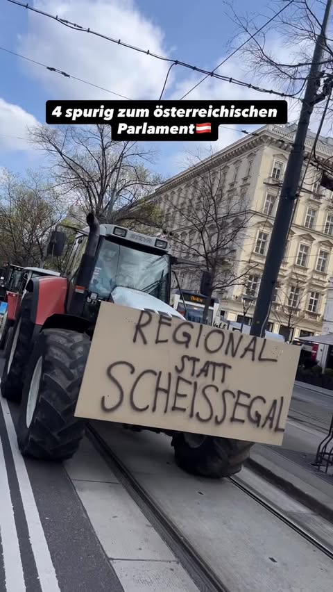 Instagram post by @markusholzschuster for Bündnis Zukunft Landwirtschaft. Caption reads: wenn Bauern an einem Strang ziehen 🫶🏻🇦🇹....