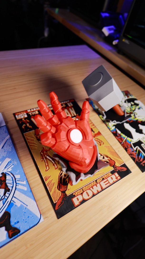 Instagram post by @polskihussar for Creality. Caption reads: The perfect Marvel Posters we never knew that we....