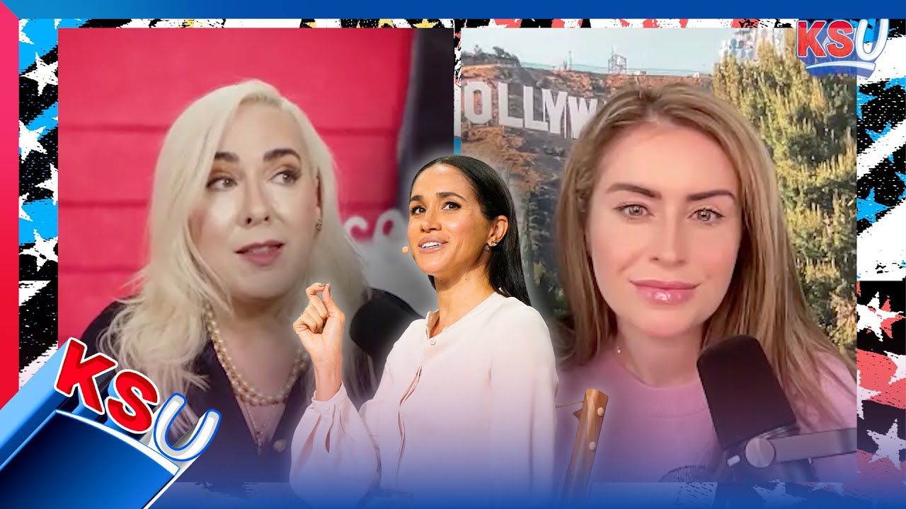 YouTube post by @KinseySchofieldUnfiltered for Pique Life. Caption reads: Meghan Markle Returns to ACTING as HERSELF | Is....