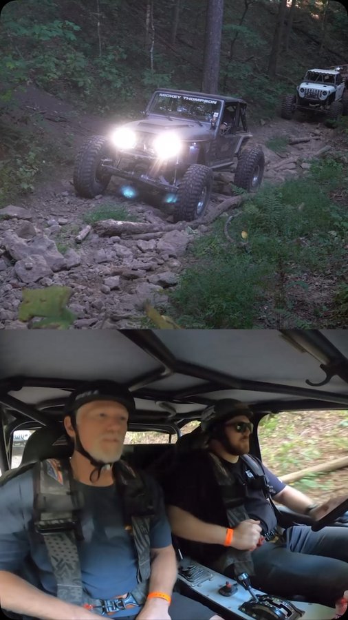 Instagram post by @recoil_tj for Motobilt. Caption reads: It’s been too long since we killed some hills on....