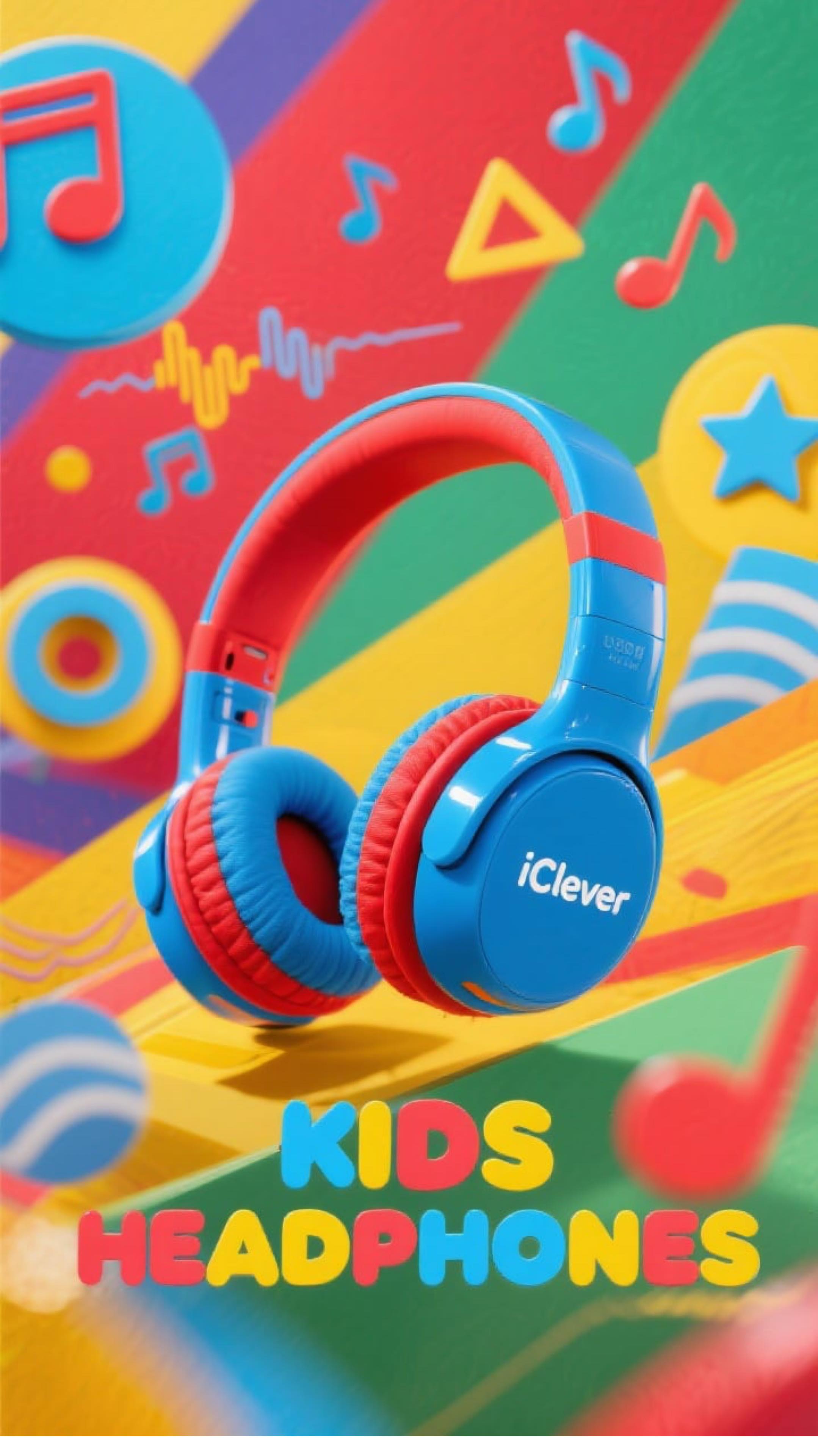 Instagram post by @rockyveen for iClever. Caption reads: Boredom? Not anymore! 🎧✨ The iClever Kids....