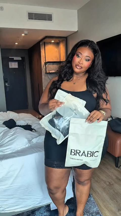 Instagram post by @popi_nyawo for Brabic. Caption reads: [...] have found the perfect shape wear from....