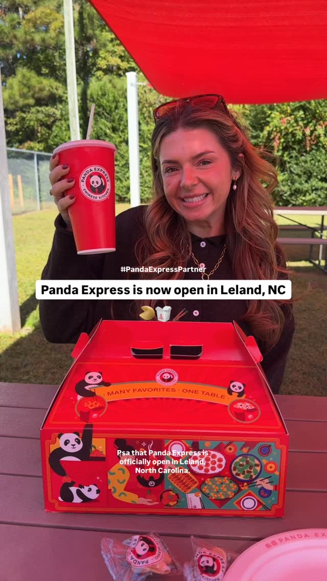 Instagram post by @laurenssuitcase for Panda Express. Caption reads: I’m so excited to partner with....