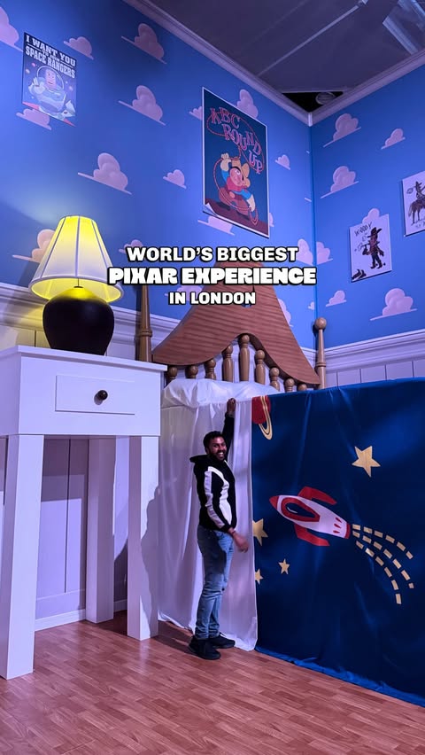 Instagram post by @whatscookin.ldn for Pingfluence. Caption reads: [...] now: *AD/INVITE @mundopixarlondon....