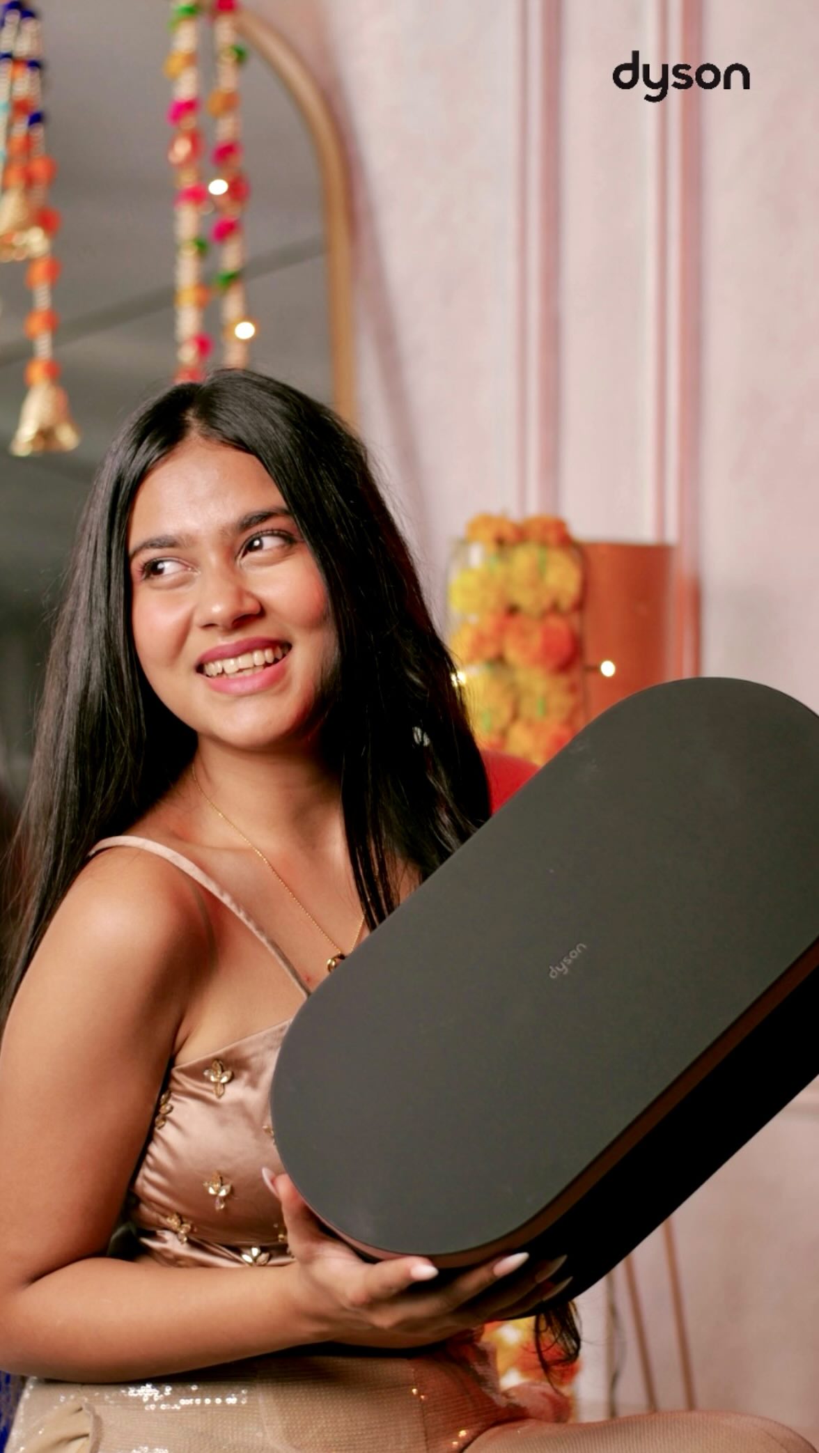 Instagram post by @awesometanvi for Dyson. Caption reads: If she sent you this reel… this is your sign....