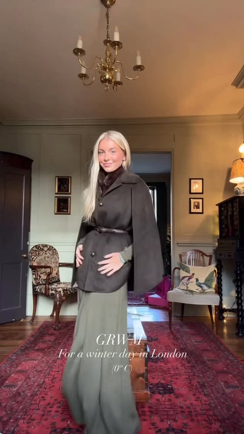 Instagram post by @amaliabaezz for THE-ARE. Caption reads: GRWM for a winter day in London 
@thearecom total....