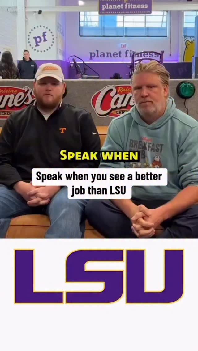 Instagram post by @brandonfwalker for Barstool Sports. Caption reads: Speak when you see a better job than LSU....
