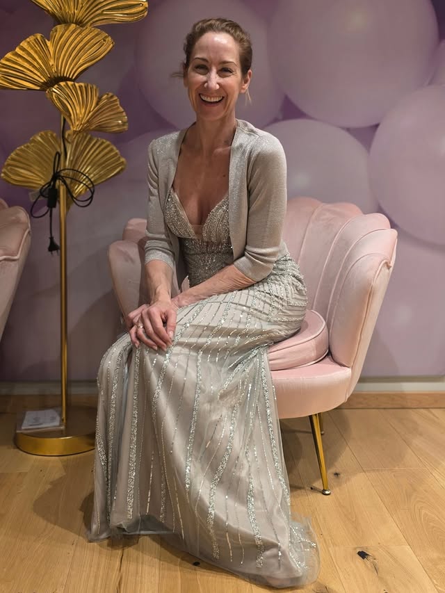 Instagram post by @kati_bellowitsch for Mode von Feucht. Caption reads: Hochsaison der Ballmode bei @modevonfeucht in....