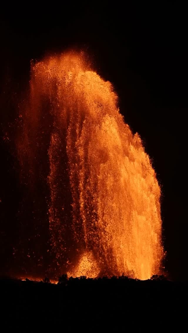 Instagram post by @secret.hawaii for NATURE. Caption reads: Which do you prefer? Lava viewing during the day....