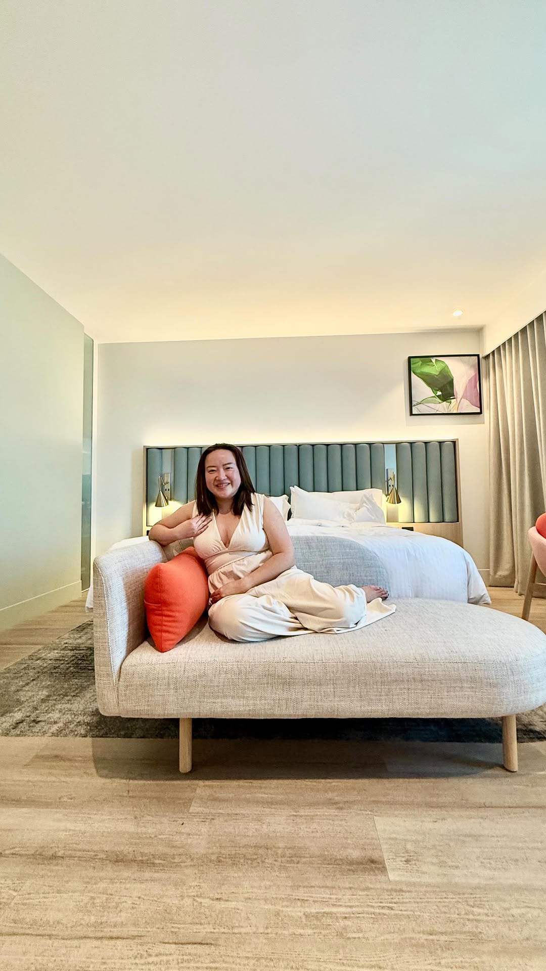 Instagram post by @alongcamejayden for Halara. Caption reads: V Neck Sleeveless Ruched Pocket Jumpsuit-Easy....