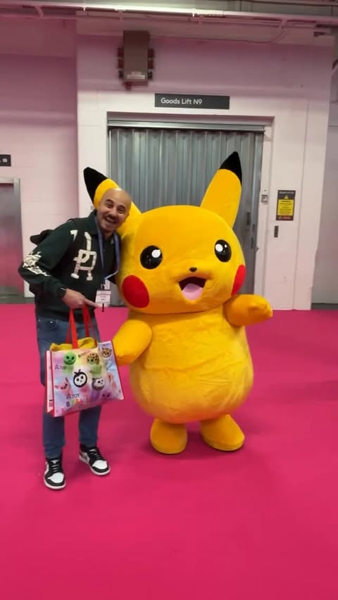 Instagram post by @theherewearefamily for Connetix Tiles. Caption reads: All the things we loved at the Toy Fair!....