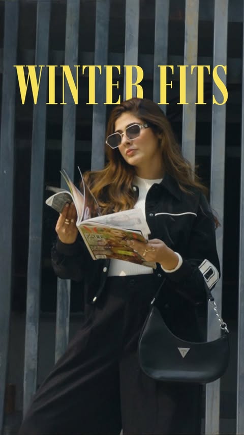 Instagram post by @soundaryathakur for Pantaloons. Caption reads: Winter fits I’m actually wearing .. 🫶🏼🫶🏼......