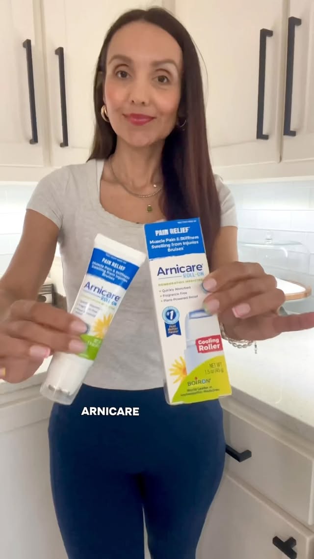 Instagram post by @mariasjsanchez for BoironUSA. Caption reads: #ad As a fellow soccer mom, these @boironusa....